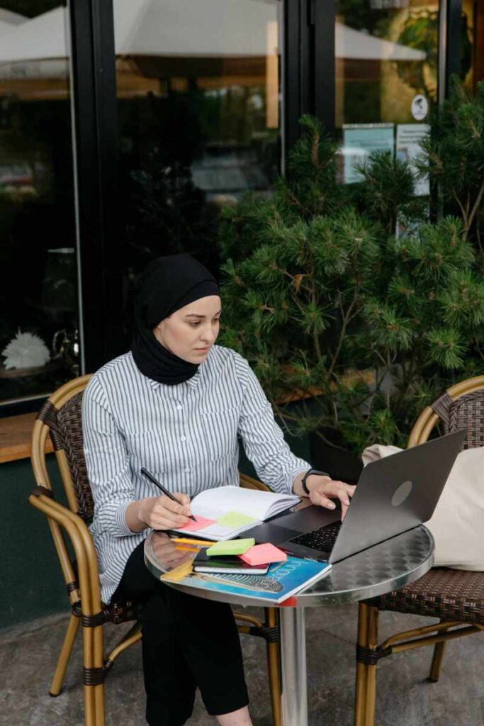 Student writing a statement of purpose for a Canada student visa application
